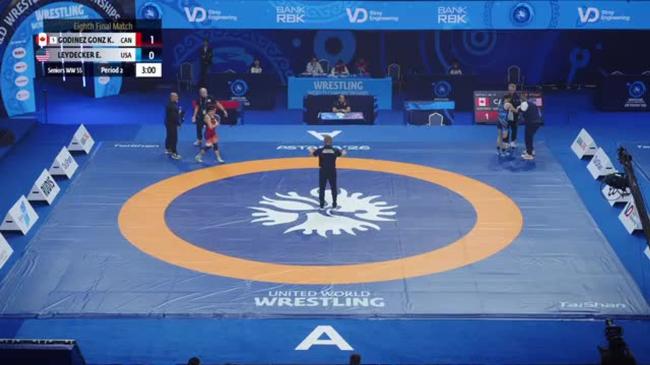 Karla Lorena GODINEZ GONZALEZ (CAN) vs. Everest Shea LEYDECKER (USA) | SENIOR WORLD CHAMPIONSHIPS 2026 | 1/8 Final | WW 55Kg