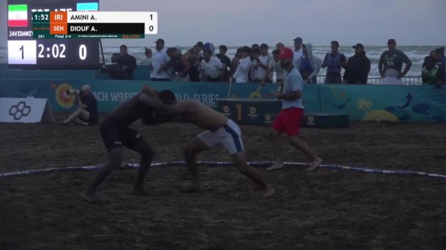 Amirali Iman AMINI (IRI) vs. Ablaye DIOUF (SEN) | U17 BEACH WRESTLING WORLD CHAMPIONSHIPS 2026 | Bronze Medal | MEN'S BW 90Kg