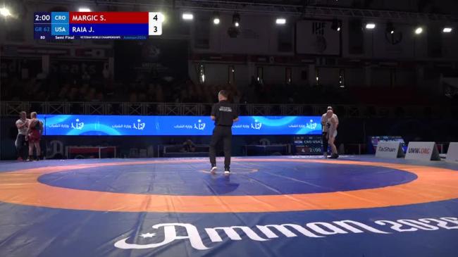 Stjepan MARGIC (CRO) vs. Joseph Michael RAIA JR. (USA) | VETERAN WORLD CHAMPIONSHIPS 2026 | Semi Final | GR 62Kg