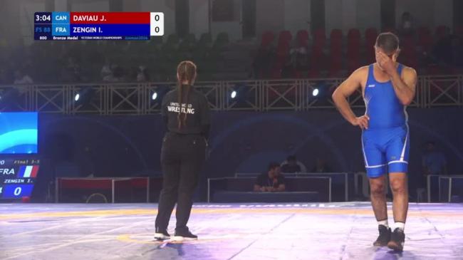 Jean-Francois DAVIAU (CAN) vs. Ibrahim ZENGIN (FRA) | VETERAN WORLD CHAMPIONSHIPS 2026 | Bronze Medal | FS 88Kg
