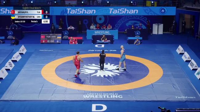 Riza KAYAALP (TUR) vs. Mykhailo VYSHNYVETSKYI (UKR) | 2026 Senior World Championships | Eighth Final | GR 130Kg