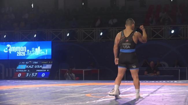 Samat AITKULOV (KAZ) vs. Robinson Ashley PREBISH (USA) | VETERAN WORLD CHAMPIONSHIPS 2026 | Bronze Medal | FS 62Kg