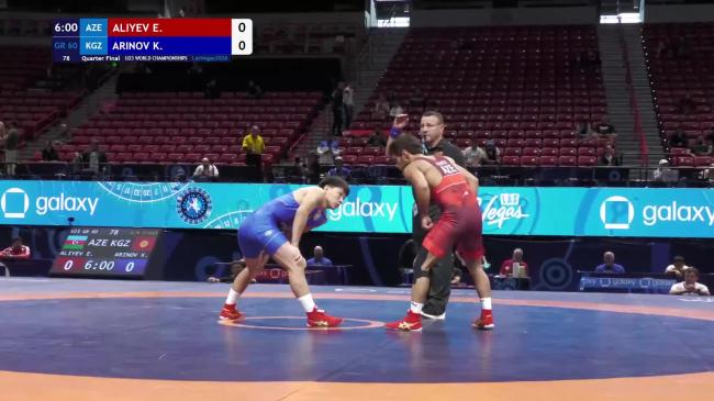 Elmir ALIYEV (AZE) vs. Kubanych ARINOV (KGZ) | 2026 U23 World Championships | Quarter Final | GR 60Kg