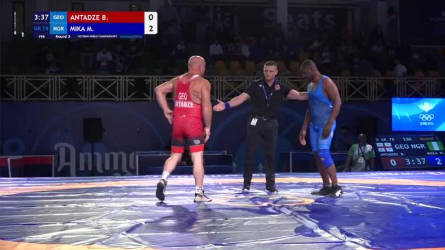 Badri ANTADZE (GEO) vs. Mapsin Elias MIKA (NGR) | VETERAN WORLD CHAMPIONSHIPS 2026 | Round 3 | GR 78Kg