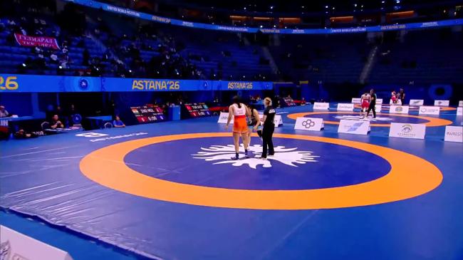 Kajal KAJAL (IND) vs. Davaanasan ENKH AMAR (MGL) | 2026 Senior World Championships | Quarter Final | WW 76Kg