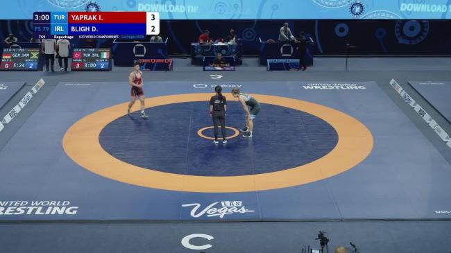 Ibrahim Metehan YAPRAK (TUR) vs. Declan BLIGH (IRL) | U23 WORLD CHAMPIONSHIPS 2026 | Repechage | FS 79Kg