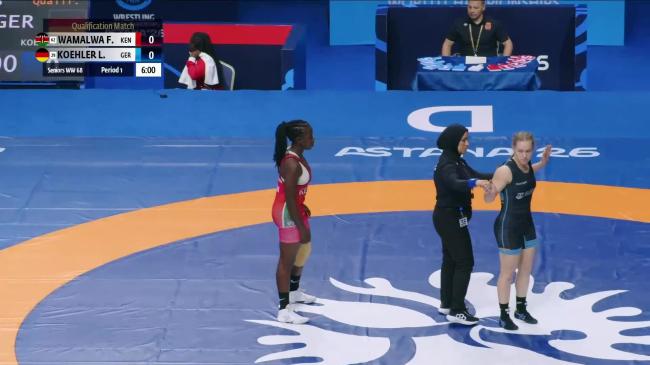 Faith Nanjala WAMALWA (KEN) vs. Laura KOEHLER (GER) | 2026 Senior World Championships | Qualification | WW 68Kg