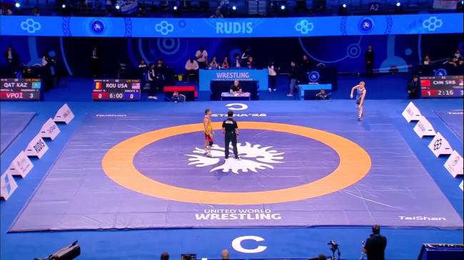 Razvan ARNAUT (ROU) vs. Dalton James ROBERTS (USA) | 2026 Senior World Championships | Eighth Final | GR 60Kg