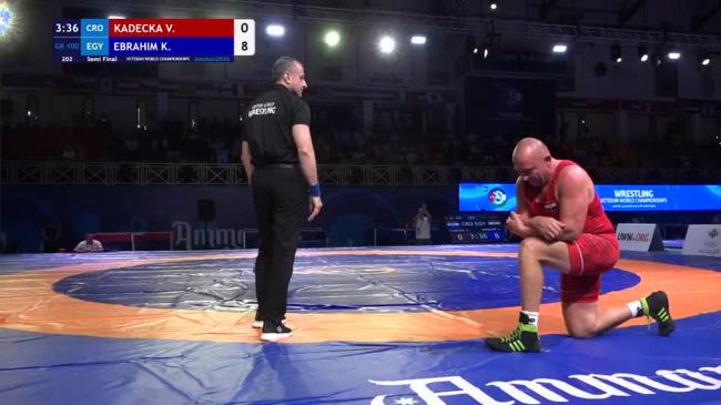 Vinko KADECKA (CRO) vs. Karam Mohamed Gaber EBRAHIM (EGY) | VETERAN WORLD CHAMPIONSHIPS 2026 | Semi Final | GR 100Kg