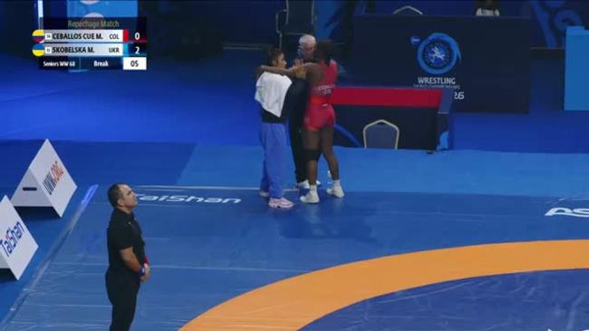 Maria Fernanda CEBALLOS CUENU (COL) vs. Manola SKOBELSKA (UKR) | SENIOR WORLD CHAMPIONSHIPS 2026 | Repechage | WW 68Kg