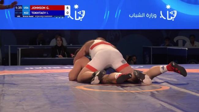 Garret Dale JOHNSON (USA) vs. Ilkham TOKHTAEV (KGZ) | VETERAN WORLD CHAMPIONSHIPS 2026 | Bronze Medal | GR 130Kg