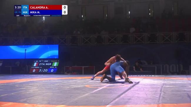 Antonino CALANDRA (ITA) vs. Mapsin Elias MIKA (NGR) | VETERAN WORLD CHAMPIONSHIPS 2026 | Round 4 | GR 78Kg