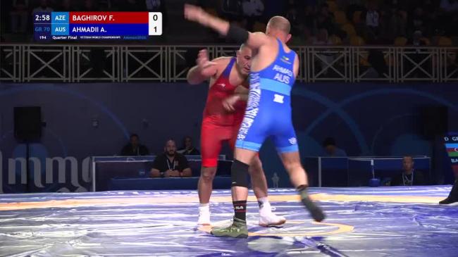 Fikrat BAGHIROV (AZE) vs. Ahmad AHMADII (AUS) | VETERAN WORLD CHAMPIONSHIPS 2026 | Quarter Final | GR 70Kg