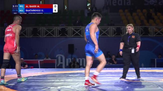 Mohammed Abdulameer Rashid AL BAKRI (IRQ) vs. Usukhbayar BAATARKHUU (MGL) | VETERAN WORLD CHAMPIONSHIPS 2026 | 1/2 Final | FS 70Kg