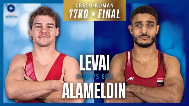 Moustafa Hussein Fathy ALAMELDIN (EGY) vs. Levente LEVAI (HUN) | 2026 U23 World Championships | Gold Medal | GR 77Kg