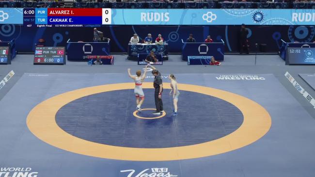 Isabel Michelle ALVAREZ (PUR) vs. Emine CAKMAK (TUR) | 2026 U23 World Championships | Eighth Final | WW 57Kg