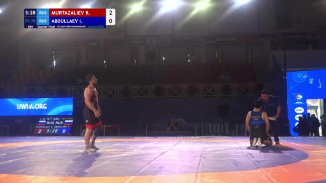Rustam MURTAZALIEV (RUS) vs. Islamutdin ABDULLAEV (RUS) | VETERAN WORLD CHAMPIONSHIPS 2026 | Quarter Final | FS 78Kg