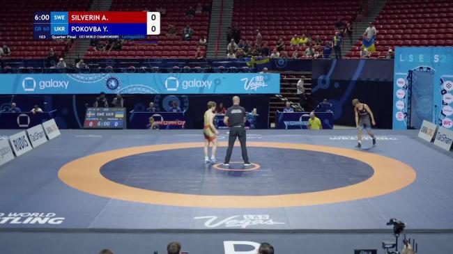Adam Anders Fredrik SILVERIN (SWE) vs. Yevhen POKOVBA (UKR) | 2026 U23 World Championships | Quarter Final | GR 60Kg