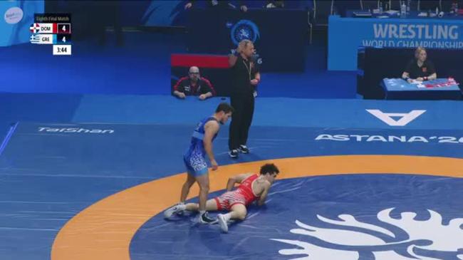 Christopher Michael FOCA MEJIA (DOM) vs. Georgios KOUGIOUMTSIDIS (GRE) | 2026 Senior World Championships | Eighth Final | FS 86Kg