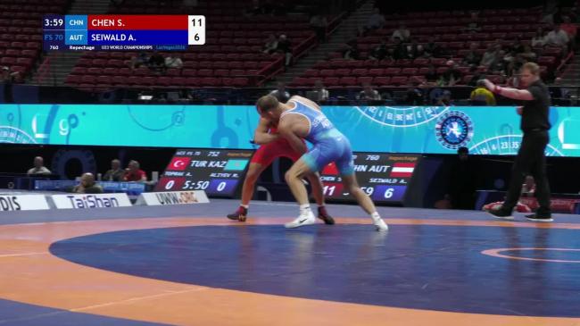 Shuang CHEN (CHN) vs. Alexander SEIWALD (AUT) | U23 WORLD CHAMPIONSHIPS 2026 | Repechage | FS 70Kg