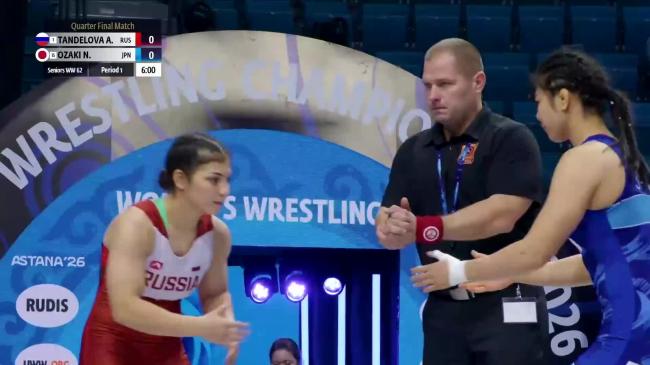 Amina TANDELOVA (RUS) vs. Nonoka OZAKI (JPN) | 2026 Senior World Championships | Quarter Final | WW 62Kg