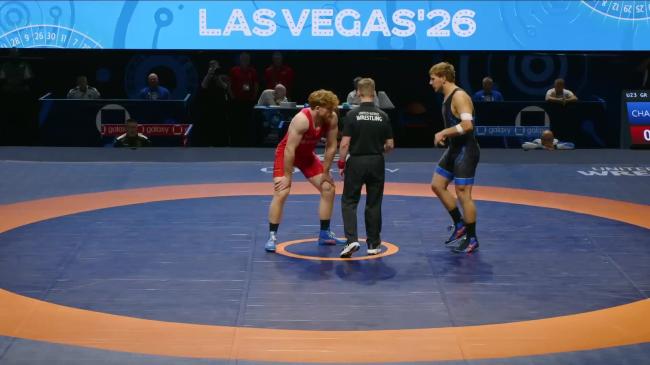 Darius KIEFER (GER) vs. Abubakar KHASLAKHANAU (BLR) | 2026 U23 World Championships | Semi Final | GR 97Kg