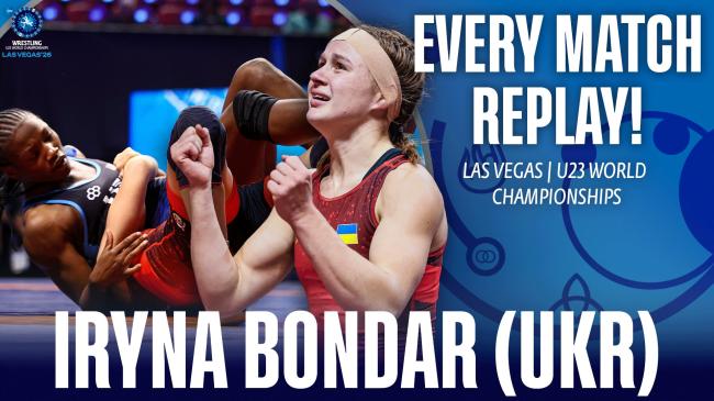 Every match from Iryna BONDAR  (UKR) at the 2026 U23 World Champion