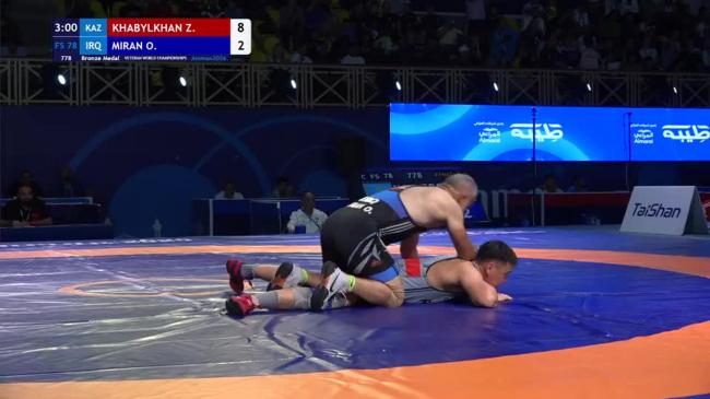 Zhanibek KHABYLKHAN (KAZ) vs. Omar Farooq Mohammed MIRAN (IRQ) | VETERAN WORLD CHAMPIONSHIPS 2026 | Bronze Medal | FS 78Kg