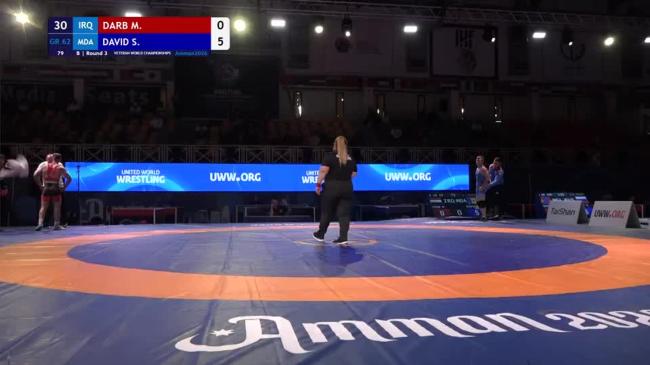 Mohammed Nadhim DARB (IRQ) vs. Sergiu DAVID (MDA) | VETERAN WORLD CHAMPIONSHIPS 2026 | B | Round 3 | GR 62Kg