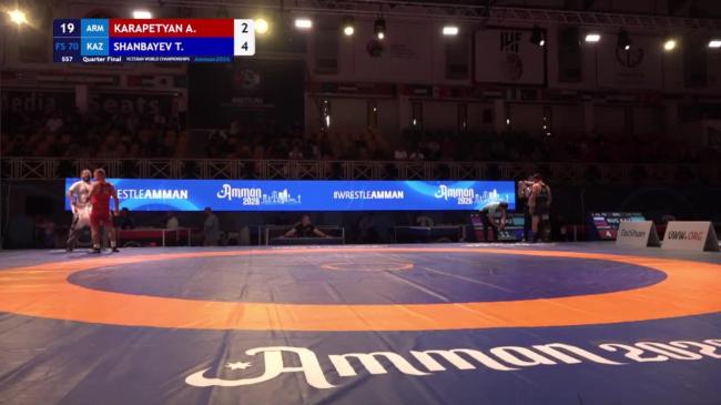 Armen KARAPETYAN (ARM) vs. Timur SHANBAYEV (KAZ) | VETERAN WORLD CHAMPIONSHIPS 2026 | 1/4 Final | FS 70Kg