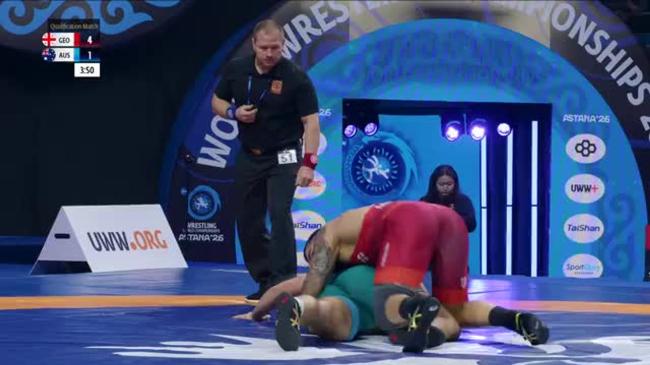 Givi MATCHARASHVILI (GEO) vs. Thomas John Mcglinchey BARNS (AUS) | SENIOR WORLD CHAMPIONSHIPS 2026 | Qualif. | FS 97Kg