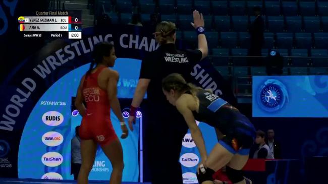 Lucia Yamileth YEPEZ GUZMAN (ECU) vs. Andreea Beatrice ANA (ROU) | 2026 Senior World Championships | Quarter Final | WW 53Kg