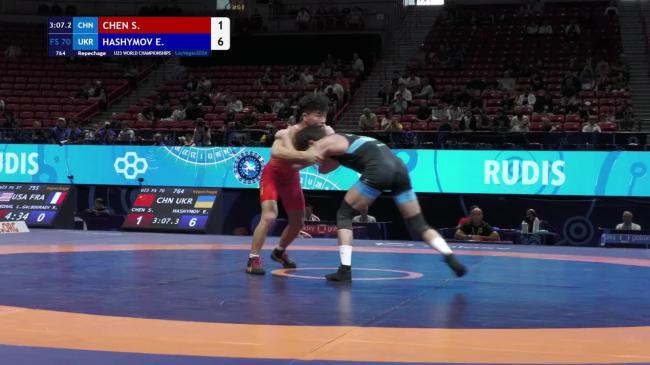 Shuang CHEN (CHN) vs. Emrakh HASHYMOV (UKR) | U23 WORLD CHAMPIONSHIPS 2026 | Repechage | FS 70Kg