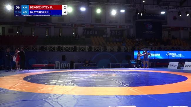 Daulet BEKGOZHAYEV (KAZ) vs. Usukhbayar BAATARKHUU (MGL) | VETERAN WORLD CHAMPIONSHIPS 2026 | 1/4 Final | FS 70Kg