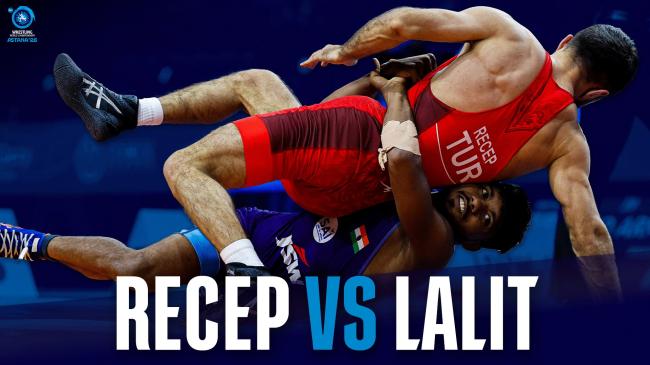 Omer Halis RECEP (TUR) vs. Lalit LALIT (IND) | 2026 Senior World Championships | Eighth Final | GR 55Kg