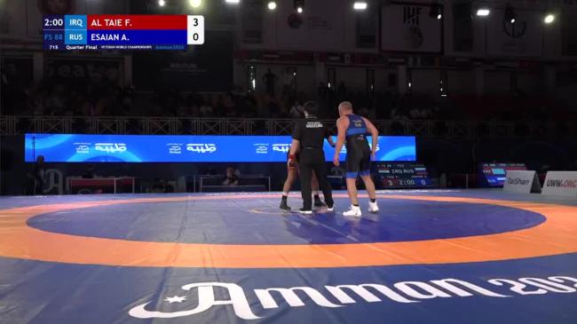 Fahad Sami Ahmed AL TAIE (IRQ) vs. Ashot ESAIAN (RUS) | VETERAN WORLD CHAMPIONSHIPS 2026 | Quarter Final | FS 88Kg