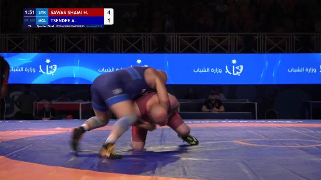 Hashem SAWAS SHAMI (SYR) vs. Ankhbayar TSENDEE (MGL) | VETERAN WORLD CHAMPIONSHIPS 2026 | Quarter Final | GR 100Kg