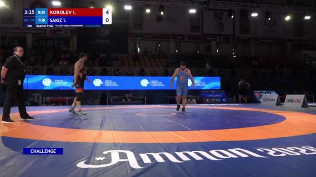 Iakov KOROLEV (RUS) vs. Ismail SAKIZ (TUR) | VETERAN WORLD CHAMPIONSHIPS 2026 | Quarter Final | GR 130Kg