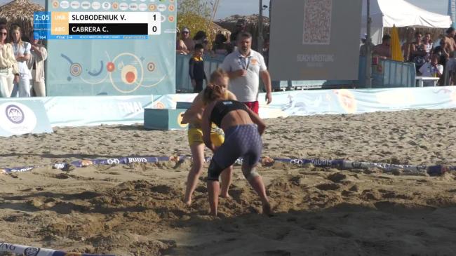 Viktoriia SLOBODENIUK (UKR) vs. Claudia Soledad CABRERA (ARG) • Final 3-4 • Women's BW 50Kg