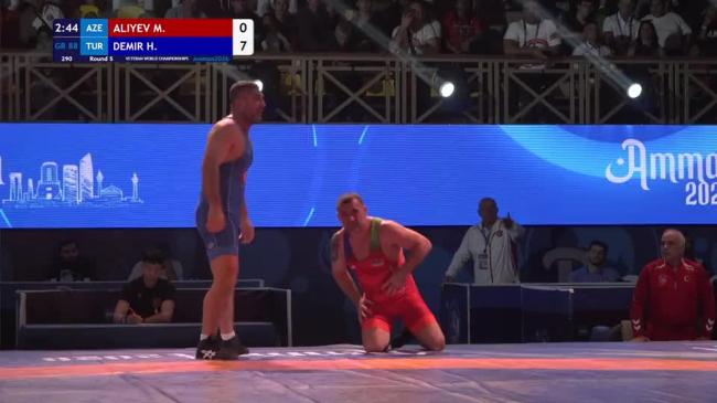 Mammad ALIYEV (AZE) vs. Harun DEMIR (TUR) | VETERAN WORLD CHAMPIONSHIPS 2026 | Round 5 | GR 88Kg
