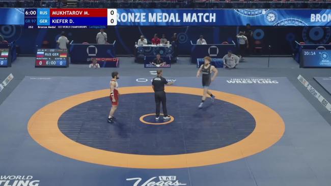 Magomed MUKHTAROV (RUS) vs. Darius KIEFER (GER) | 2026 U23 World Championships | Bronze Medal | GR 97Kg