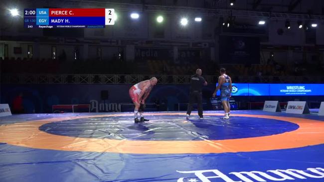 Christopher Shawn PIERCE (USA) vs. Hosam Farouk Mohamed  Mohamed MADY (EGY) | VETERAN WORLD CHAMPIONSHIPS 2026 | Repechage | GR 130Kg