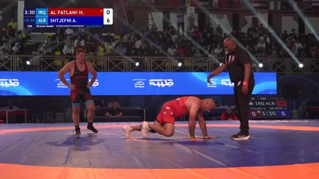 Hussein Sadeq Mansi AL FATLAWI (IRQ) vs. Altin SHTJEFNI (ALB) | VETERAN WORLD CHAMPIONSHIPS 2026 | Bronze Medal | GR 88Kg