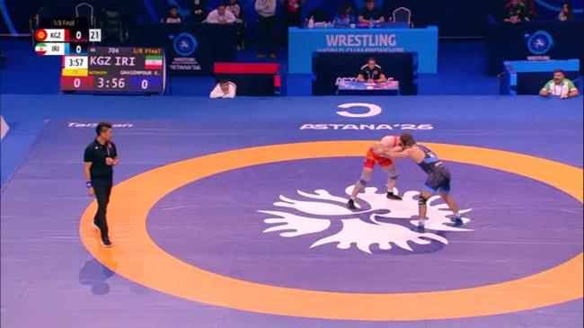 Malik SHAVAEV (KGZ) vs. Kamran Ghorban GHASEMPOUR (IRI) | 2026 Senior World Championships | Eighth Final | FS 86Kg