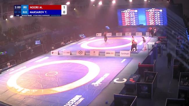 Mahdi Ahmad NOORI (IRI) vs. Tsybik MAKSAROV (RUS) | VETERAN WORLD CHAMPIONSHIPS 2026 | Bronze Medal | GR 130Kg