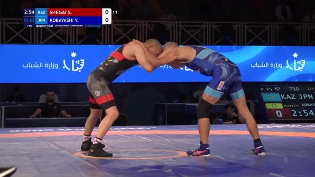 Stanislav SHEGAI (KAZ) vs. Yosuke KOBAYASHI (JPN) | VETERAN WORLD CHAMPIONSHIPS 2026 | Quarter Final | FS 62Kg