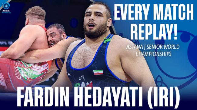 Every match from Fardin HEDAYATI  (IRI) at the 2026 World Championships