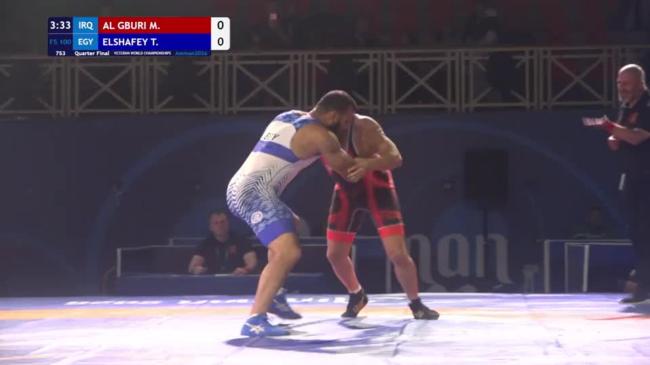 Mohammed Mohsin Kadhim AL GBURI (IRQ) vs. Tarek Taha Taha ELSHAFEY (EGY) | VETERAN WORLD CHAMPIONSHIPS 2026 | Quarter Final | FS 100Kg