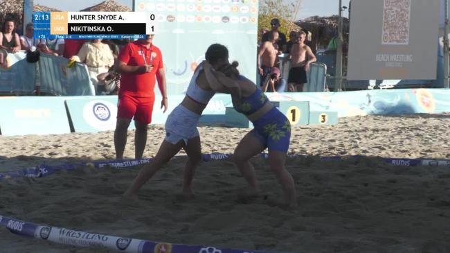 Amber Lee HUNTER SNYDER (USA) vs. Olena NIKITINSKA (UKR) • Final 3-4 • Women's BW 70Kg