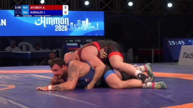 Alikhan AYUBOV (RUS) vs. Iakov KOROLEV (RUS) | VETERAN WORLD CHAMPIONSHIPS 2026 | Gold Medal | GR 130Kg